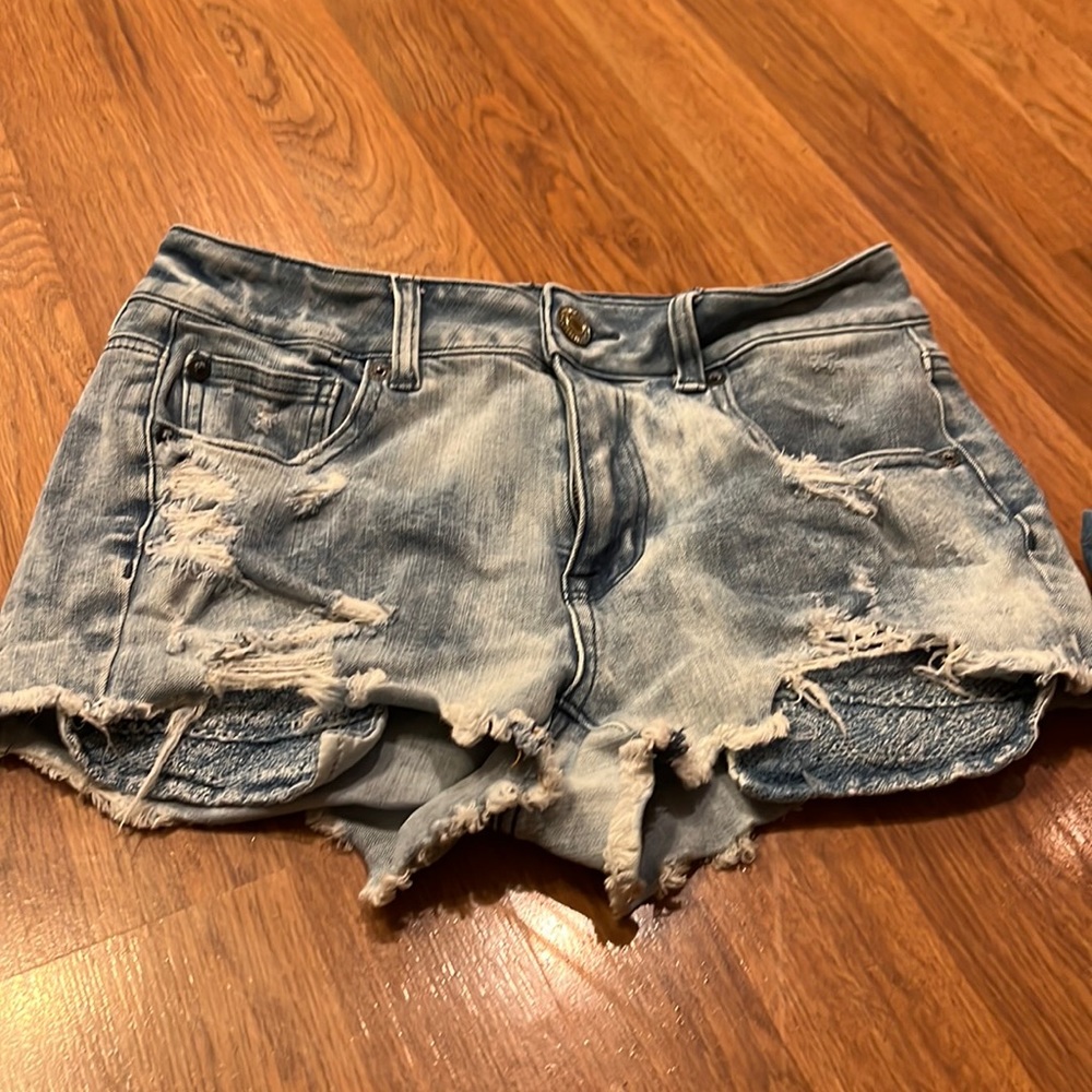 Distressed American Eagle Denim Shorts